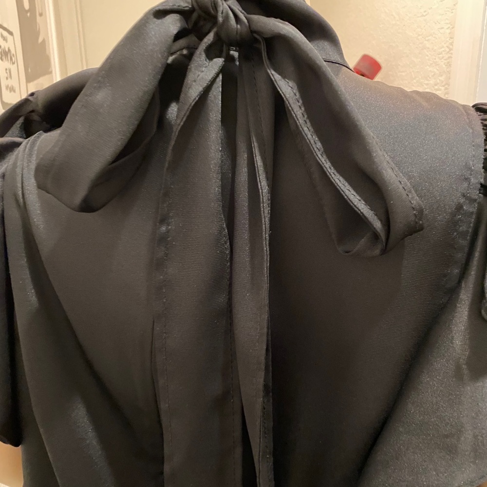 Cinq a September Black High-neck mini dress - Picture 8 of 10